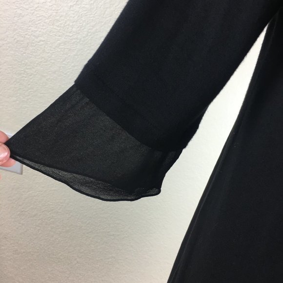 Cha Cha Vente Black Jersy See Through Dress - Picture 3 of 6